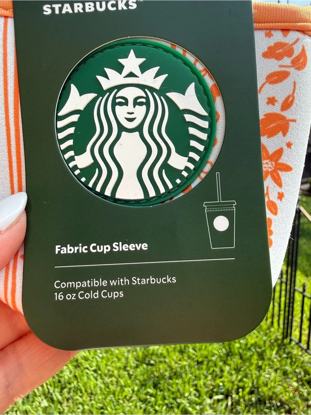NWT-Disney X Starbucks 2026 Fall Collab Fabric Cup Sleeve